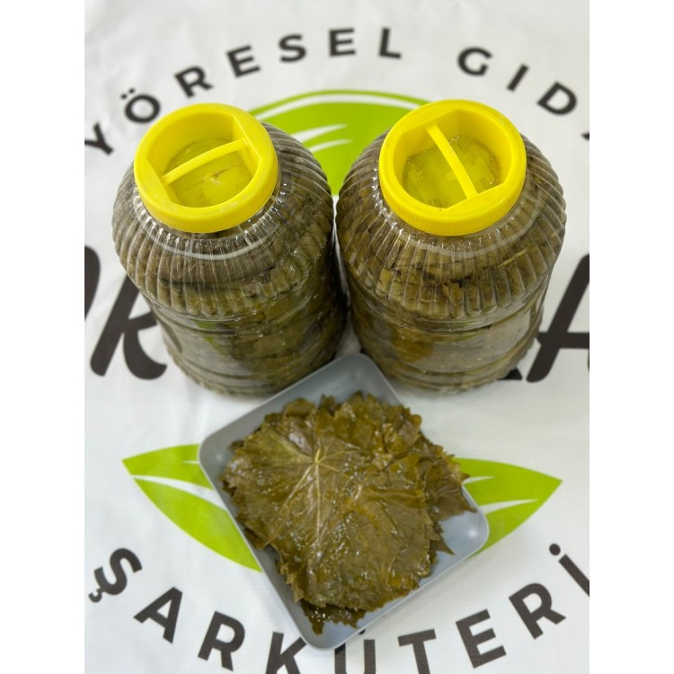 Yaprak Salamura - Net 3kg - Sulu - Yeni Mahsül Yaprak Salamura - Net 3kg - Sulu - Yeni Mahsül